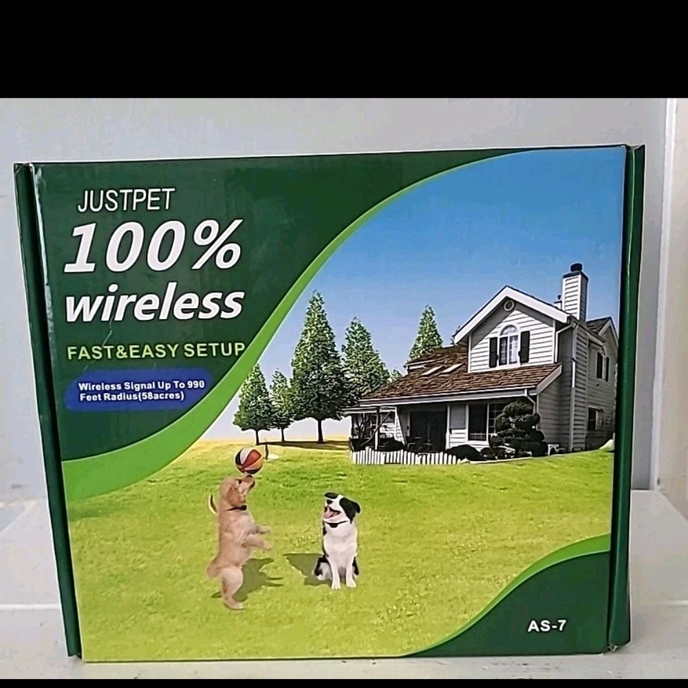 Just Pet Wireless Dog Fence System New Open Box